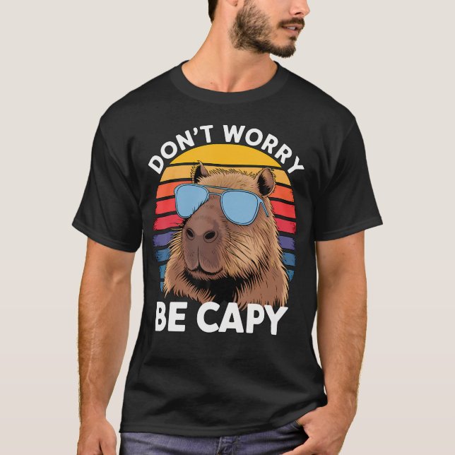 Camiseta Não se preocupe, seja Capy Capivara (Frente)