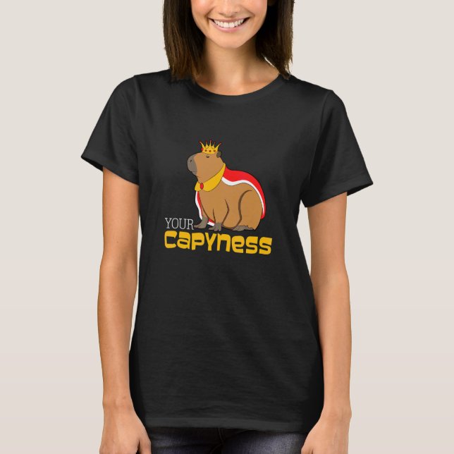 Camiseta Não se Preocupe Seja Capy Capivara Fofa (Frente)