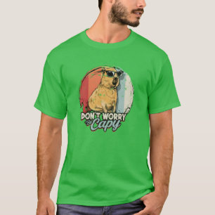 Camiseta Não se preocupe seja Capy Zoo Animal Amantes de An