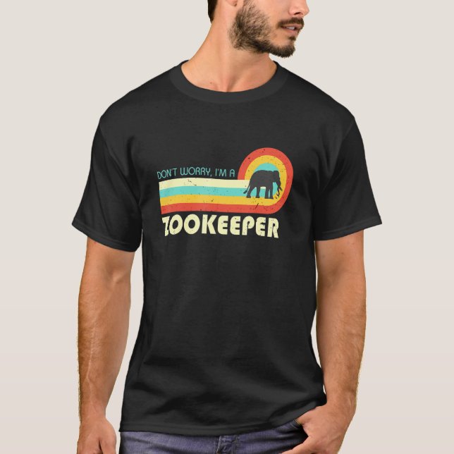 Camiseta Não se preocupe, sou um Retro Zookeeper (Frente)