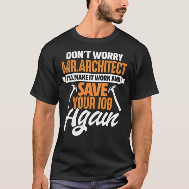 Camiseta Não se preocupe, Sr. (Frente)