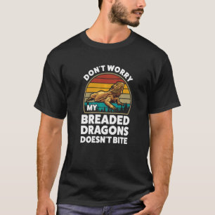 Camiseta Não se Preocupem Meus Dragões Empanados Animais de