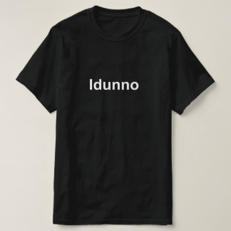 Camiseta Não sei