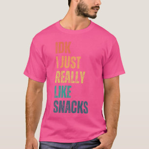 Camiseta Não sei, eu só gosto muito de Lanches Garota engra