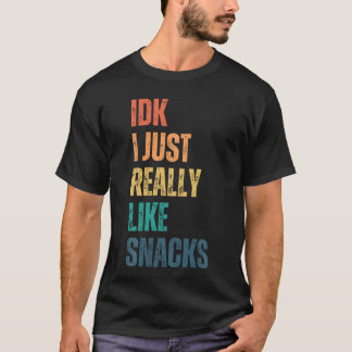Camiseta Não sei, eu só Gosto Muito de Lanches Garota engra