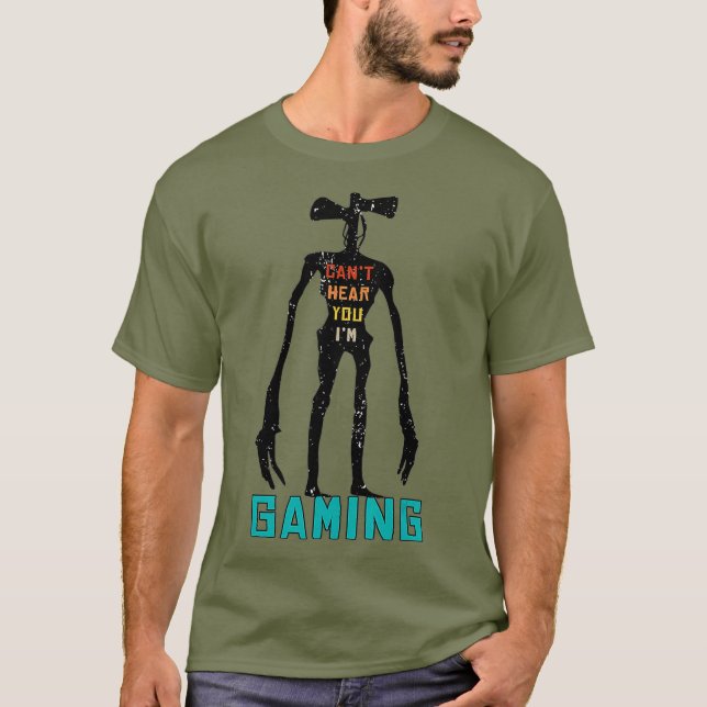 Camiseta Não Sei Ouvir Você Im Jogar Roupa De Cabeça De Sir (Frente)