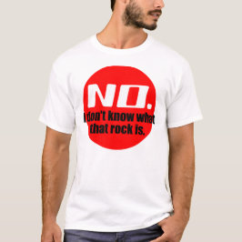 Camiseta Não Sei Que Rocha É (Vermelho)
