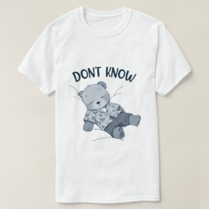 Camiseta Não Sei Só Existindo Muito Cansado para Decidir Do