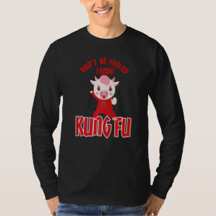 Camiseta Não Seja Enganado Eu Sei Kung Fu Lutadores de Kung
