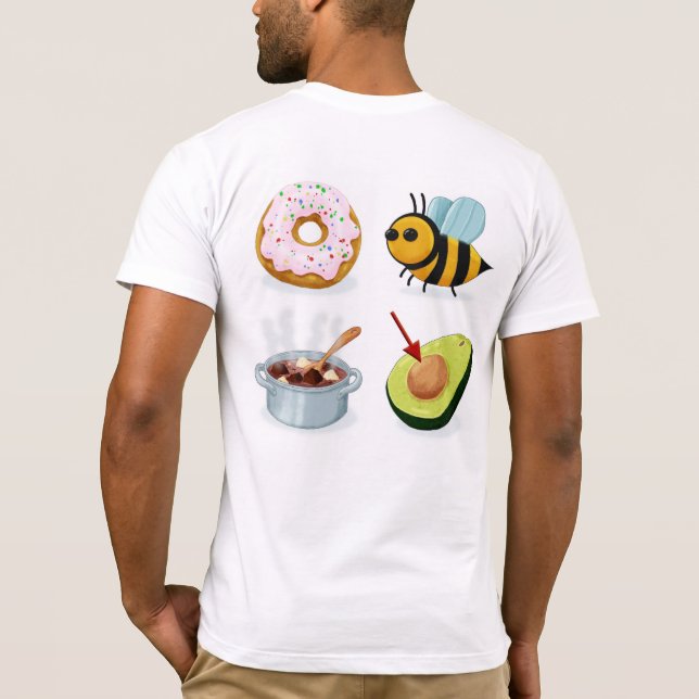 Camiseta Não Seja Estúpido Rebus (Voltar) (Verso)
