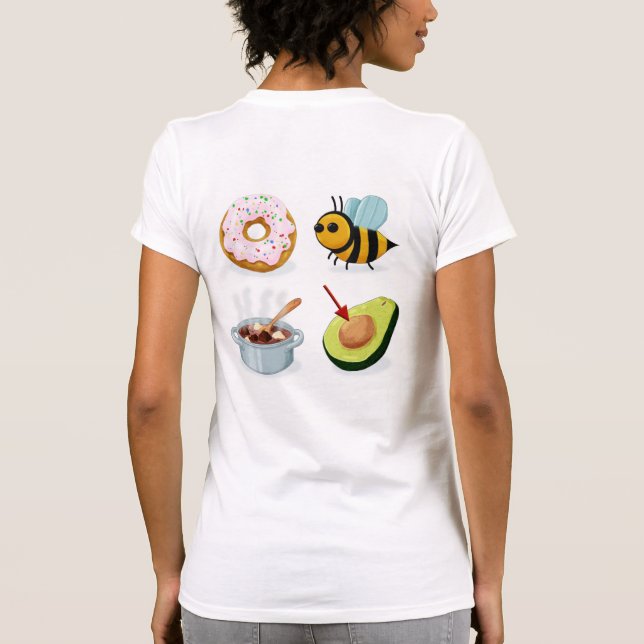Camiseta Não Seja Estúpido Rebus (voltar) (Verso)