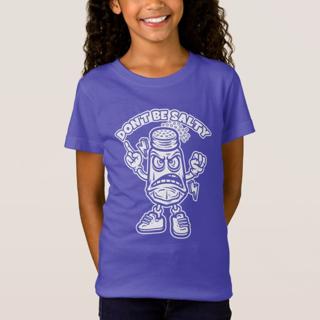 Camiseta Não seja salgado, ilustração engraçada (Frente)