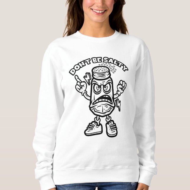 Camiseta Não seja salgado, ilustração engraçada (Frente)