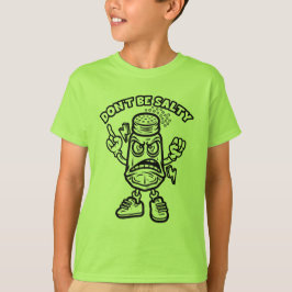 Camiseta Não seja salgado, ilustração engraçada
