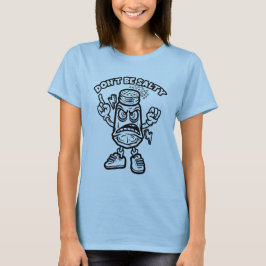 Camiseta Não seja salgado, ilustração engraçada