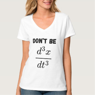 Camiseta Não Seja Terceiro Ensino Derivado De Matemática Id