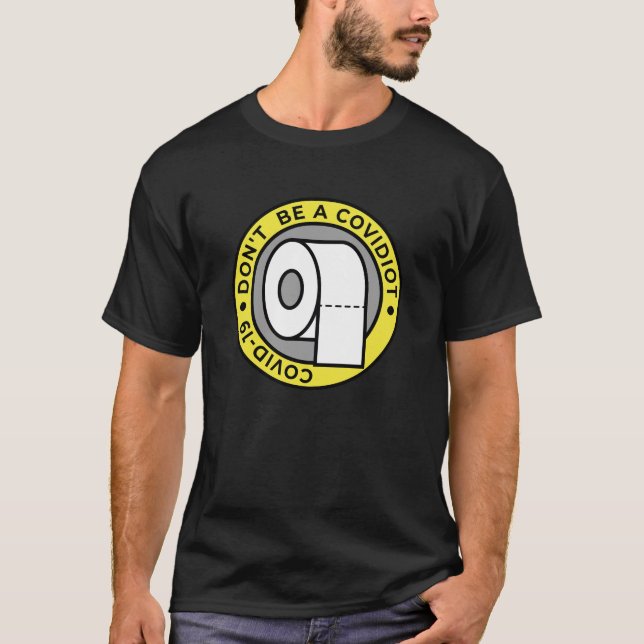 Camiseta Não seja um Covidiota (Frente)