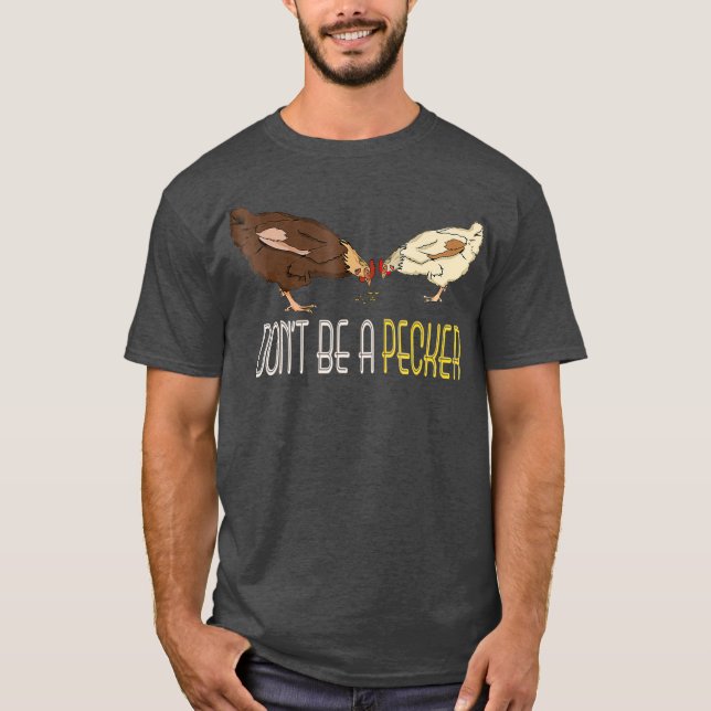 Camiseta Não seja um presente de frango engraçado (Frente)