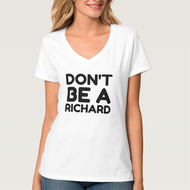 CAMISETA NÃO SEJA UM RICHARD (Frente)