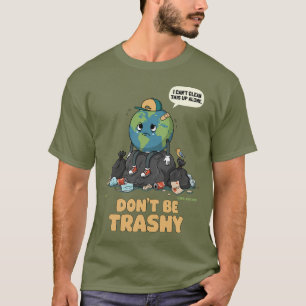 Camiseta Não seja uma consciência ambiental do Dia da Terra