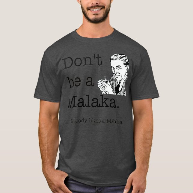 Camiseta Não seja uma gíria malaka grega (Frente)