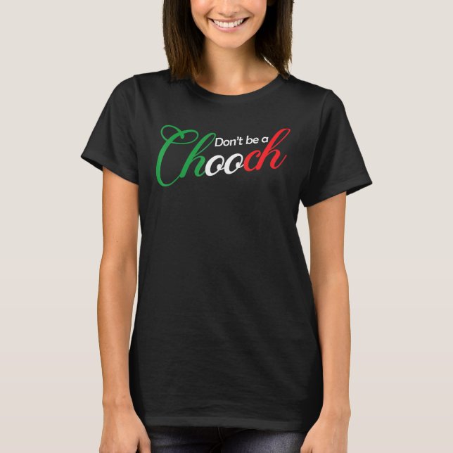 Camiseta Não seja uma Piada de Pai de gíria italiana de Cho (Frente)