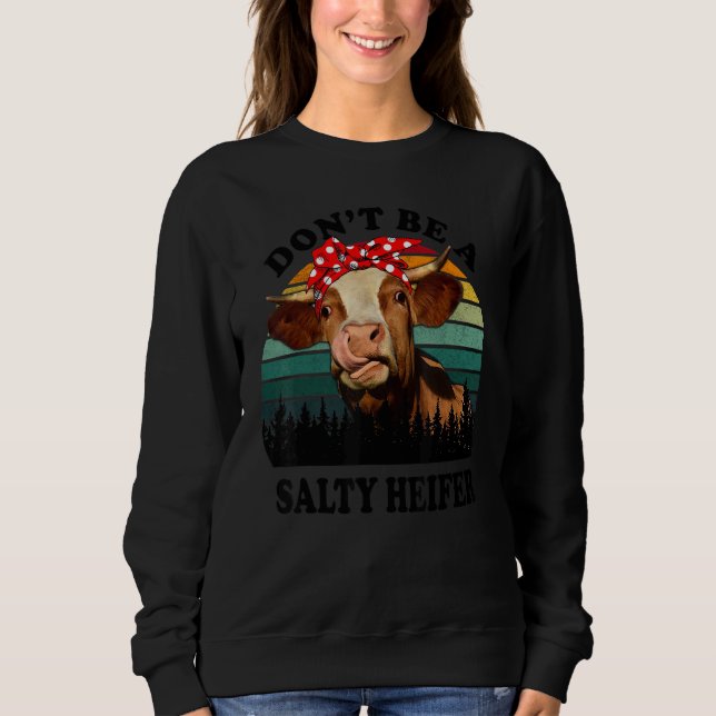 Camiseta Não seja uma vaca salgada de Fazenda de cerveja sa (Frente)