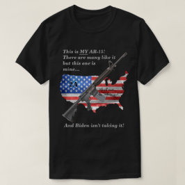 Camiseta Não será violada a American Flag My AR15 DK