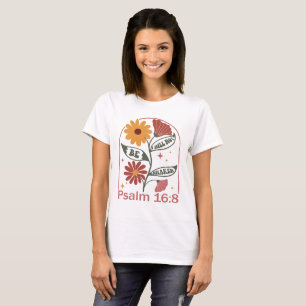 Camiseta Não serei agitada Bíblia Verse Wildflower