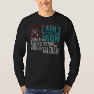Camiseta Não Serei Lecionado Sobre Controle de Armas Por Um