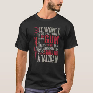 Camiseta Não Serei Lecionado Sobre Controle de Armas Por Um