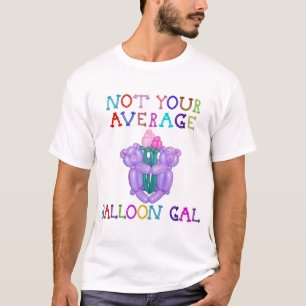 Camiseta Não seus ursos médios da flor de balão do galã