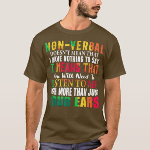 Camiseta Não significa que não tenho nada a dizer em euro