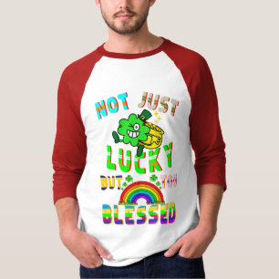 Camiseta Não Só Sorte, Mas Muito Abençoado