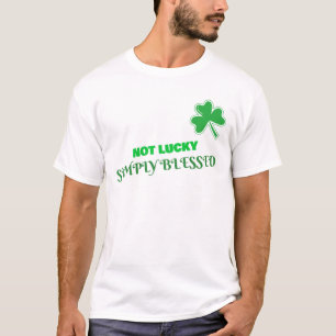 Camiseta Não sorte, simplesmente abençoada Rua.