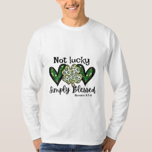 Camiseta Não Sortudo, Simplesmente Abençoada Rua De Charme 