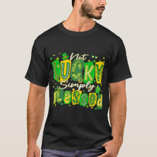 Camiseta Não Sortudo Simplesmente Abençoado Patri Shamrocks