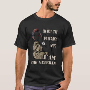 Camiseta Não Sou A Esposa Do Veterano, Sou Veterano Veteran