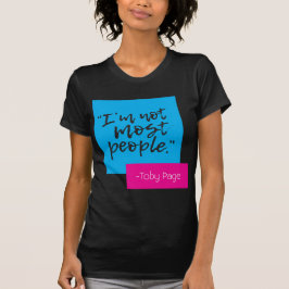 Camiseta Não sou a maioria das pessoas.T-shirt feminina