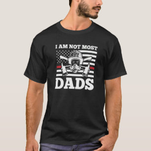 Camiseta Não sou a maioria dos pais bombeiros Premium