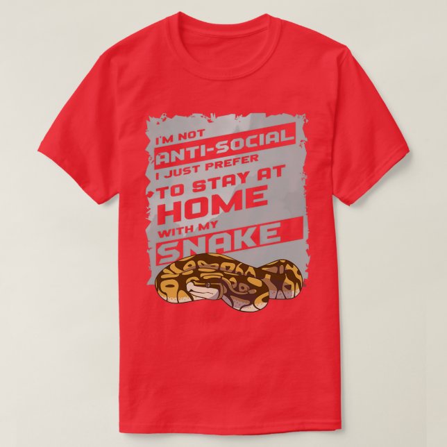 Camiseta Não sou antissocial, eu prefiro (Frente do Design)