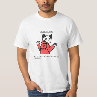 Camiseta Não sou antissocial, só não sou amigável