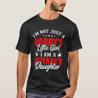 Camiseta Não Sou Apenas Uma Garota Pai Que Sou Veterana.