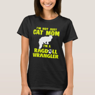 Camiseta Não Sou Apenas uma Mãe de Gato Sou uma Domadora de