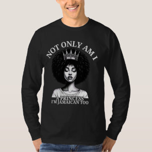 Camiseta Não sou apenas uma princesa que sou jamaicana dema