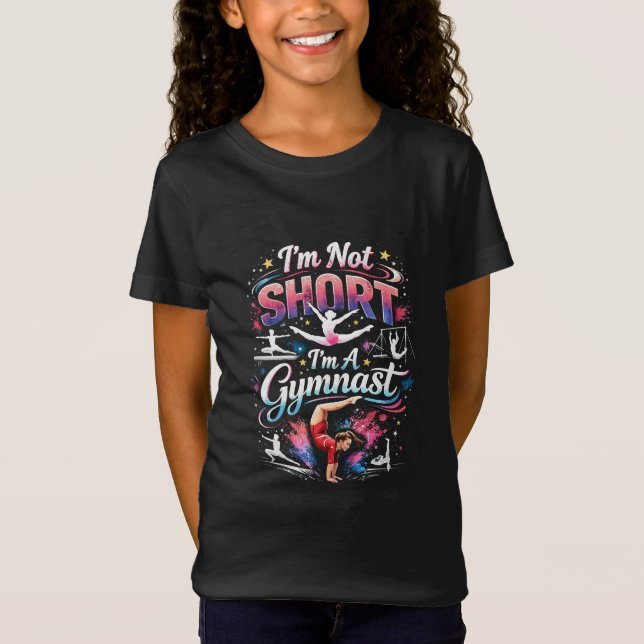 Camiseta Não sou baixa, sou ginasta (Frente)
