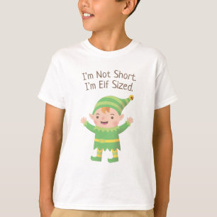 Camiseta Não sou Baixo, sou Tamanho Elfo Engraçado