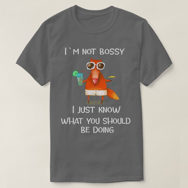 Camiseta Não sou Bossy (Frente do Design)