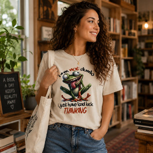Camiseta Não sou burro, só tenho azar pensando