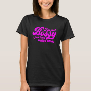 Camiseta Não sou chefe, só tenho ideias melhores, chefe eng